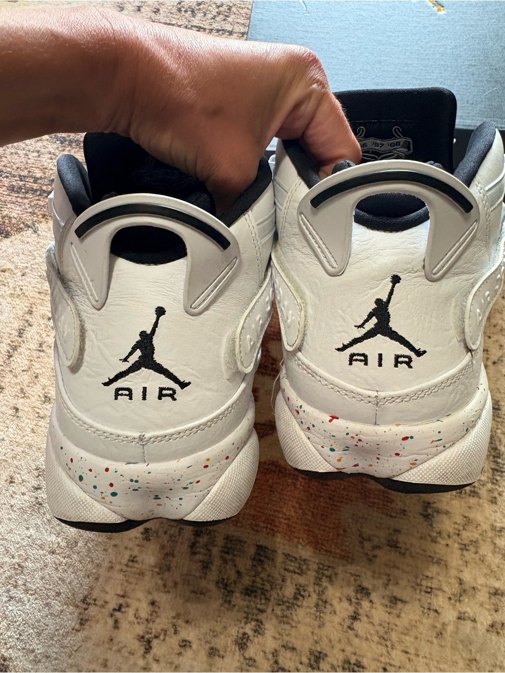 Jordan Men’s 6 Rings Mid Confetti Size 12 - Picture 10 of 12